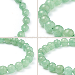 Verde perle di avventurina rotondi estendono bracciali&nbsp;BJEW-PH0001-8mm-24