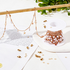 DIY-Kits zur Herstellung von Halsketten/Armbändern aus Messinggliedern&nbsp;DIY-BBC0002-55