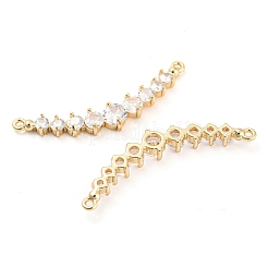 Verbindungsanhänger mit durchsichtigem Zirkonia-Pavé aus Messing&nbsp;KK-Q789-44G