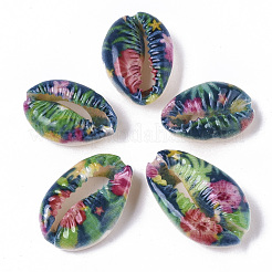 Perle di conchiglia naturale stampate&nbsp;SSHEL-R047-01-C02