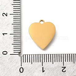 Herzanhänger aus 304 Edelstahl&nbsp;STAS-Q348-07A-G
