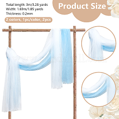 2 Stück Organza-Stoffe in 2 Farben&nbsp;DIY-OC0012-90B