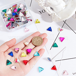 100 Stück Strasse zum Aufnähen in zwei Farben&nbsp;GLAA-GA0001-59