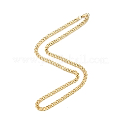 Herrenhalskette aus kubanischem Gliederarmband aus Edelstahl 201&nbsp;NJEW-N050-A06-7-60G