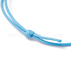 17 pulsera de cordón de poliéster encerado para hombres y mujeres.&nbsp;BJEW-JB11787