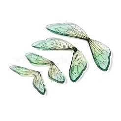3 Stück transparente Schmetterlingsflügel-Cabochons aus Epoxidharz&nbsp;X-RESI-N045-10