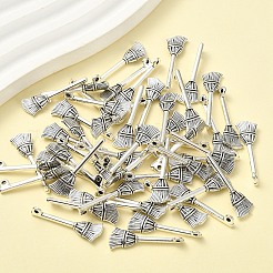 50 pendentif balai en alliage de zinc de style tibétain&nbsp;TIBEP-YW0002-15
