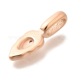 Cabochon pendenti in acciaio inossidabile 304&nbsp;STAS-G350-23RG