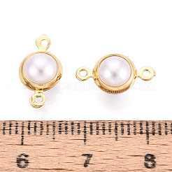 Messing ABS Imitation Perle Verbindungsstück Charms&nbsp;KK-N286-02A-G