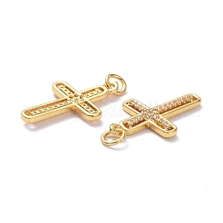 Pendentifs en laiton zircon cubique transparent&nbsp;ZIRC-L100-111G