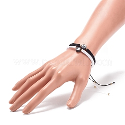 2 set di braccialetti con perline intrecciate a lume rotonde a 2 colori&nbsp;BJEW-JB08611-01