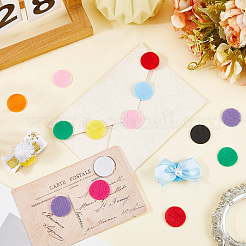 1000 pièce de tissu en feutre plat et rond&nbsp;DIY-SC0029-64C