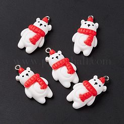 Pendentifs en résine opaque sur le thème de noël&nbsp;FIND-E025-20