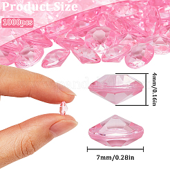 1000 Stück Acryl-Strass-Cabochons mit spitzer Rückseite&nbsp;GACR-SP0001-01B