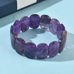 Bracelets extensibles en perles d'améthyste naturelle pour femmes et hommes&nbsp;BJEW-I323-02D