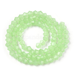 Fili di perline giada di vetro imitato&nbsp;GLAA-TAC0022-4mm-A02