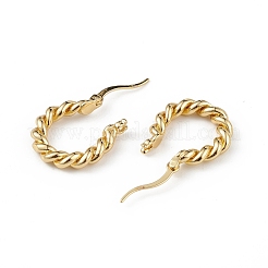 Twist-Creolen aus Messing für Damen&nbsp;EJEW-L234-088G