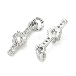 Pendentifs en laiton Shegrace sertis de micro-pavés de zircone cubique&nbsp;XGRQ3D914-514P