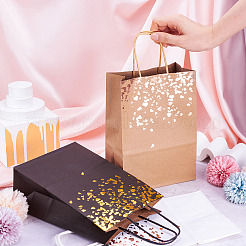 12 Stück 3 Farben Geschenktüten aus Goldprägungspapier&nbsp;CARB-TA0001-02