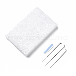 Femme avec chat kit de feutrage à l'aiguille porte-clés bricolage&nbsp;DIY-I098-03