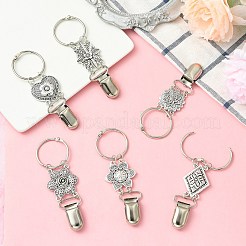 6 Stück Hutclip aus Legierung in 6 Ausführungen für die Reise.&nbsp;FIND-CJ0004-02