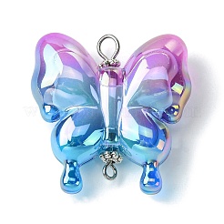 Breloques de connecteur en acrylique irisé arc-en-ciel&nbsp;PALLOY-JF02521-01
