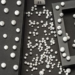 340 pz 4 perline di howlite naturale&nbsp;G-LS0001-45