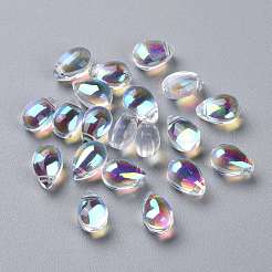 Perles en verre transparentes&nbsp;X-GGLA-M004-05A