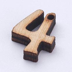 Ungefärbte Holzanhänger&nbsp;WOOD-L003-17