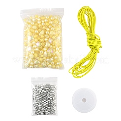 480pcs transparente / nachgemachte Perlenacrylperlen&nbsp;DIY-LS0003-05A