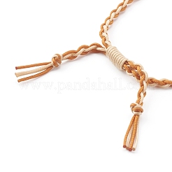 Bracciali di perline intrecciati con fili di nylon regolabili&nbsp;BJEW-JB06058-01