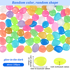 100 pz di perline di resina luminosa per la decorazione dell'esposizione&nbsp;RESI-SP0001-47A