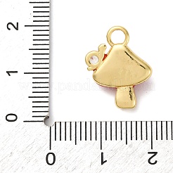 Pendentifs en émail de zircone cubique transparente en laiton micro pavé&nbsp;KK-I276-26G-03
