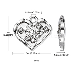 Legierung Kristall Strass Anhänger&nbsp;FIND-YW0001-90