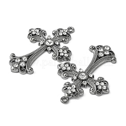 Alliage strass croisées gros pendentifs&nbsp;ALRI-1475-B-RS