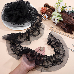 Ruban de dentelle de fleur de polyester&nbsp;OCOR-WH0105-178B