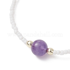 Bracelets ronds en perles de pierres mélangées&nbsp;BJEW-JB12955