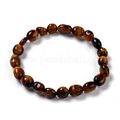 Bracelets extensibles avec perles en œil de tigre&nbsp;BJEW-F414-02B-01