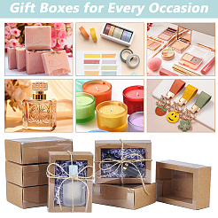 Geschenkschubladenboxen aus Kraftpapierkarton&nbsp;CON-WH0085-129A