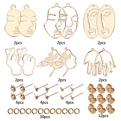 DIY-Sets zur Herstellung von Ohrringen mit dem Motiv des menschlichen Körpers&nbsp;DIY-SC0011-78G