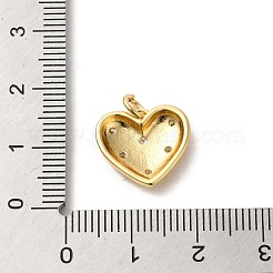 Placcatura a cremagliera in ottone micro pavé di ciondoli con zirconi chiari&nbsp;KK-G488-12G