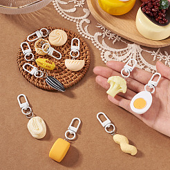10 pièces 10 styles de pendentifs alimentaires imitation résine opaque&nbsp;AJEW-TADJ0001-25