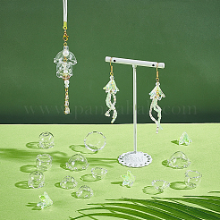 24 Stück 4 Stile Glas- und Acrylperlenkegel zur Herstellung von Windspielen&nbsp;GLAA-UN0001-23