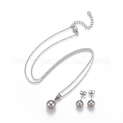 304 Edelstahl Schmucksets&nbsp;STAS-I108-05