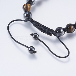 Nylon regolabile bracciali intrecciati cavo di perline&nbsp;BJEW-F308-51B
