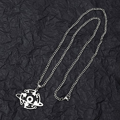 Colliers pendentifs en acier inoxydable 201 anti-ternissement pour homme&nbsp;NJEW-Q336-02J-P