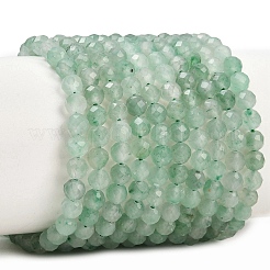 Natürliche afrikanische Jade Perlen Stränge&nbsp;G-B175-D18-4mm