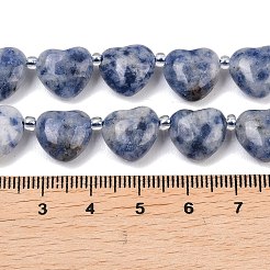 Natürliche blaue Fleck Jaspis Perlen Stränge&nbsp;G-NH0069-A08