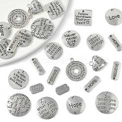 30 pz 15 stili pendenti in lega di stile tibetano&nbsp;TIBEP-FS0001-40