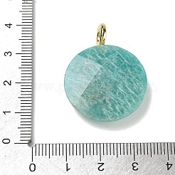 Pendenti sfaccettati in amazzonite naturale&nbsp;G-A287-02G-15
